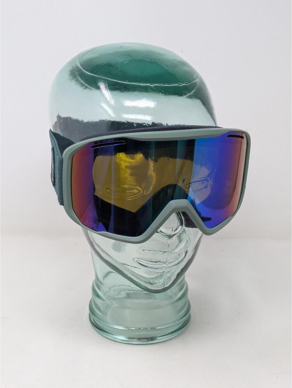Smith Optics Blazer Snow Goggles Green W/ Mirror Lens